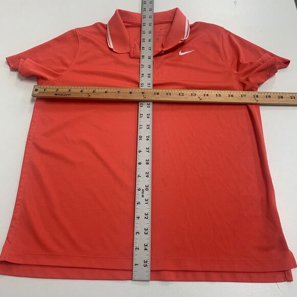 Nike Golf Shirt Juniors Girls Youth XL Victory Dri Fit Polo Nectarine Orange - Picture 6 of 12